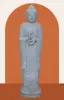  Product image 1 of the product “Standing Buddha made of Riverstone in Dharmachakra position - gesture of wheel of the teaching of Dharma. About 152cm height ”